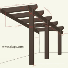 Garden Classic Temperature Resistance Composite Wood WPC Pergola